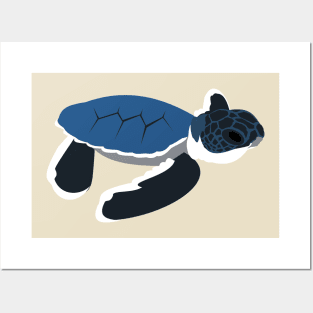 Green Sea Turtle Baby Posters and Art